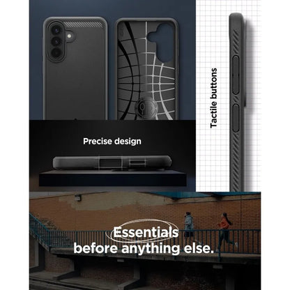 Spigen Rugged Armor – dėklas Samsung Galaxy A57 5G (matinė juoda)