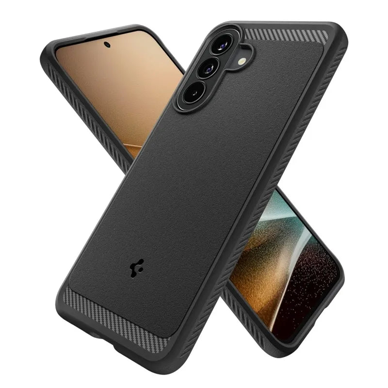 Spigen Rugged Armor – dėklas Samsung Galaxy A57 5G (matinė juoda)