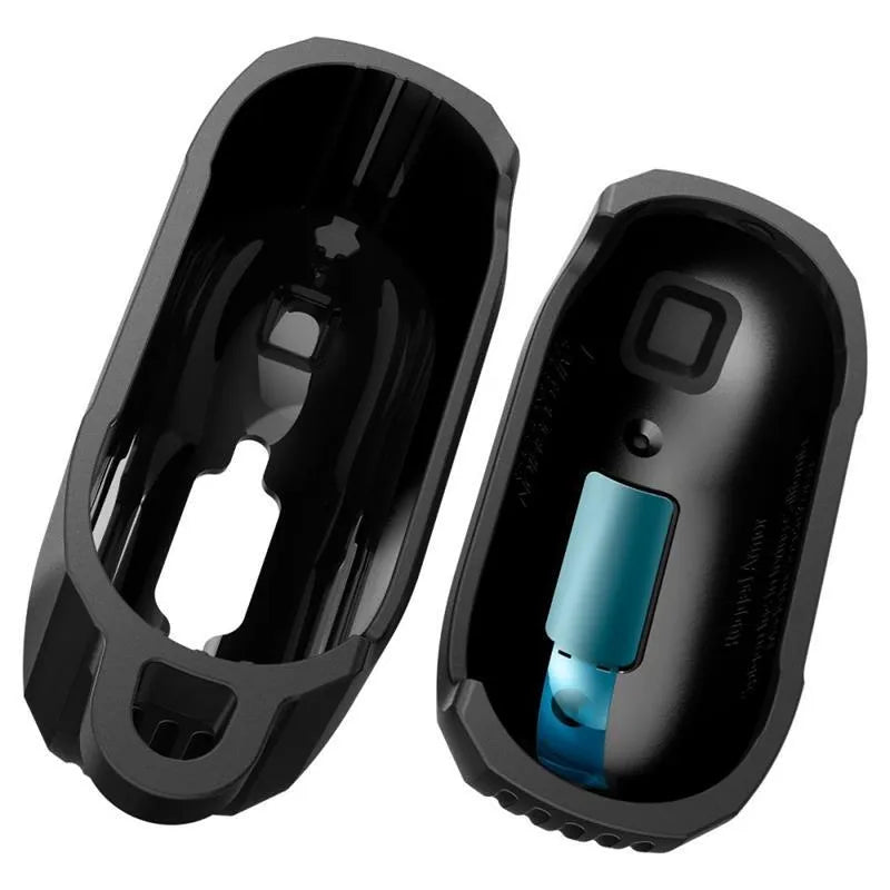 Spigen Rugged Armor – dėklas, skirtas „Apple AirPods 4“ (matiškai juoda)
