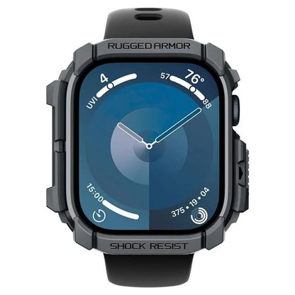Spigen Rugged Armor - dėklas, skirtas Apple Watch 10 46 mm (tamsiai pilka)