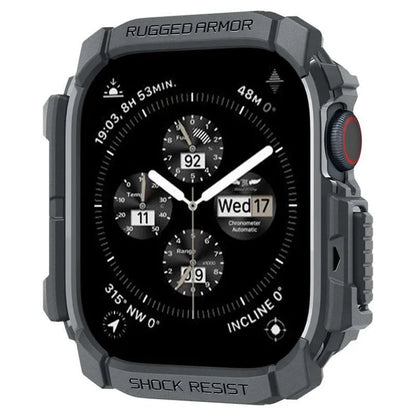 Spigen Rugged Armor - dėklas, skirtas Apple Watch 10 46 mm (tamsiai pilka)