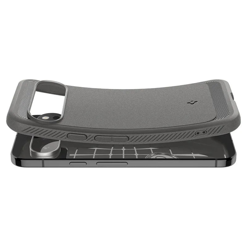 Spigen Rugged Armor – dėklas, skirtas Google Pixel 9 Pro XL (marmuro pilka)