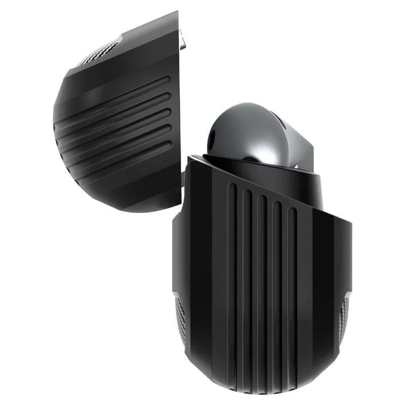 Spigen Rugged Armor dėklas, skirtas Samsung Galaxy Buds 3 / 3 FE / 3 Pro (Matinė juoda)
