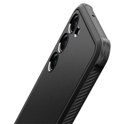 Spigen Rugged Armor – dėklas, skirtas Samsung Galaxy S23 (matinė juoda)
