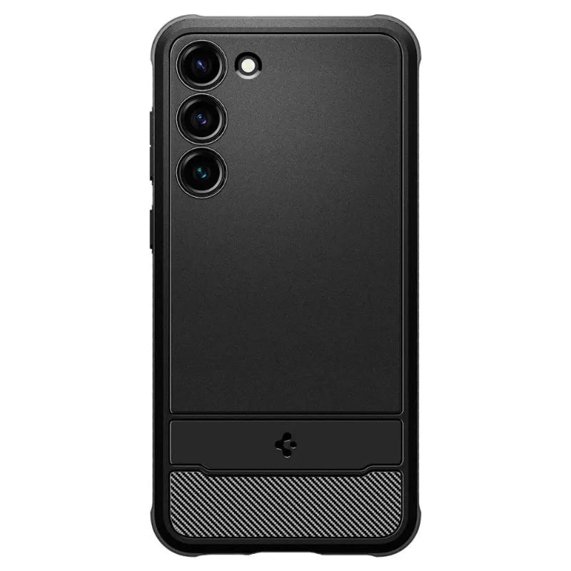 Spigen Rugged Armor – dėklas, skirtas Samsung Galaxy S23 (matinė juoda)