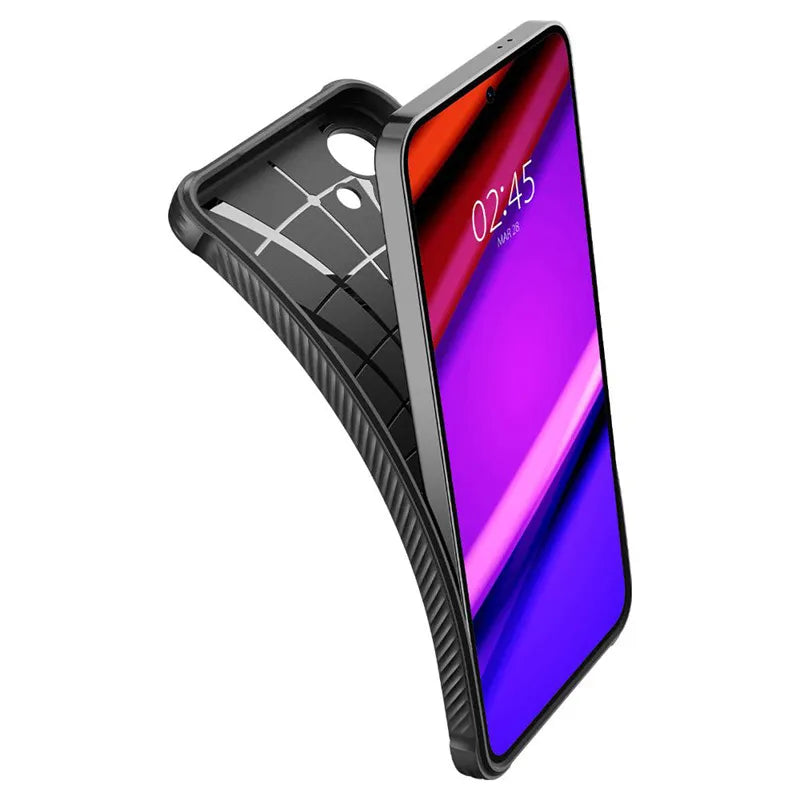 Spigen Rugged Armor – dėklas, skirtas „Samsung Galaxy S24“ (matinė juoda)