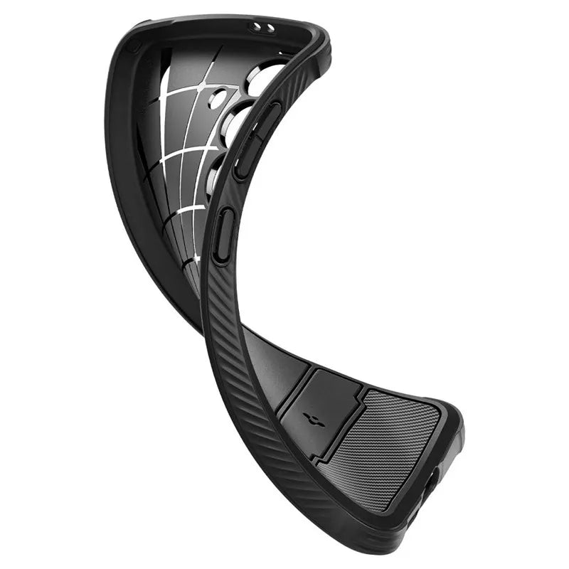 Spigen Rugged Armor – dėklas, skirtas „Samsung Galaxy S24“ (matinė juoda)