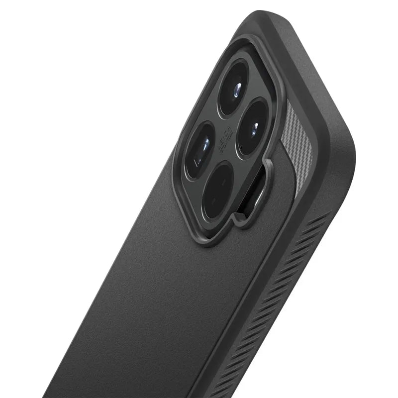 Spigen Rugged Armor - dėklas Xiaomi 15T Pro (Matinis juodas)