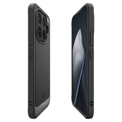 Spigen Rugged Armor - dėklas Xiaomi 15T Pro (Matinis juodas)