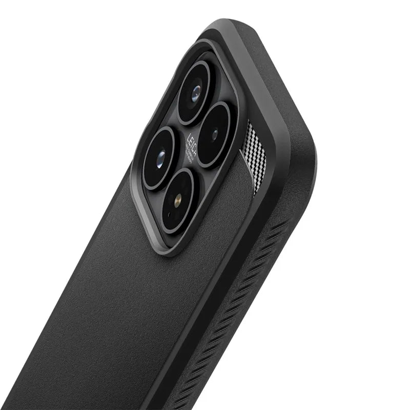 Spigen Rugged Armor - dėklas Xiaomi 17 (Matinis juodas)