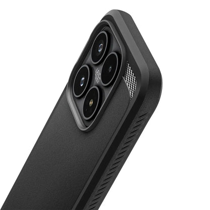 Spigen Rugged Armor - dėklas Xiaomi 17 (Matinis juodas)
