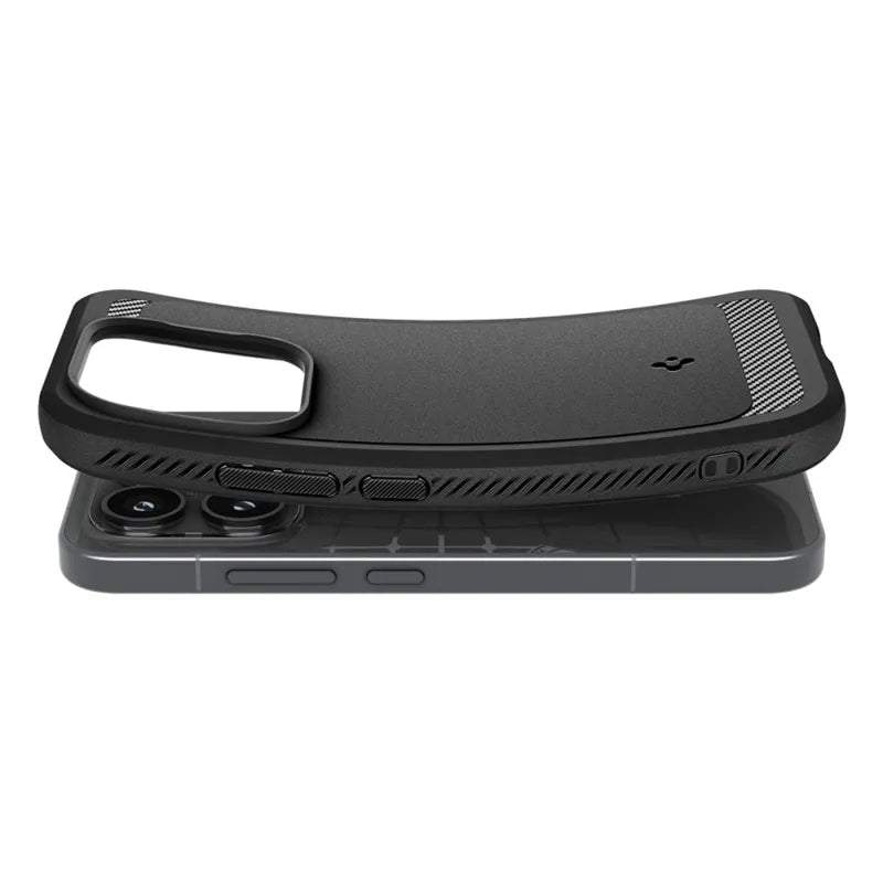 Spigen Rugged Armor - dėklas Xiaomi 17 (Matinis juodas)