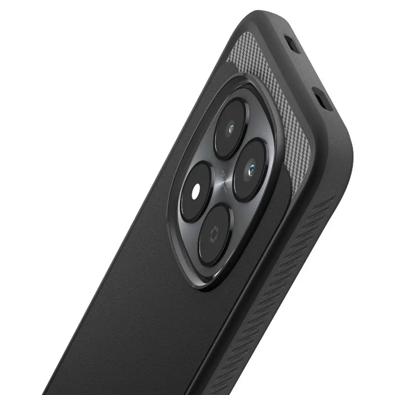 Spigen Rugged Armor - Dėklas Xiaomi Redmi Note 15 Pro 5G (Matinis juodas)