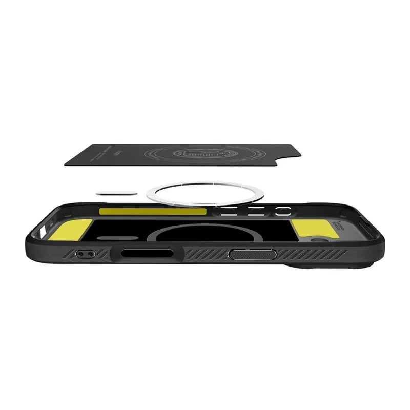Spigen Rugged Armor Mag MagSafe - Dėklas iPhone 17 (Matinė Juoda)
