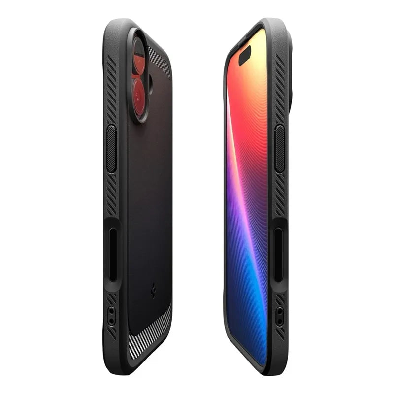 Spigen Rugged Armor Mag MagSafe - Dėklas iPhone 17 (Matinė Juoda)