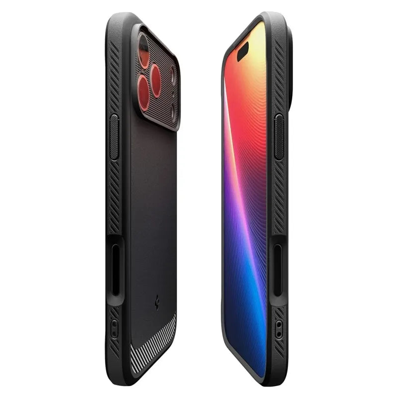 Spigen Rugged Armor Mag MagSafe - Dėklas iPhone 17 Pro (Matinis juodas)