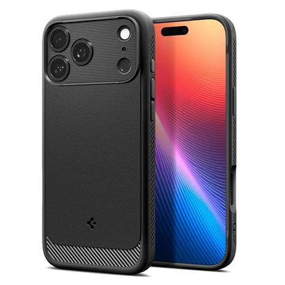 Spigen Rugged Armor Mag MagSafe - Dėklas iPhone 17 Pro (Matinis juodas)