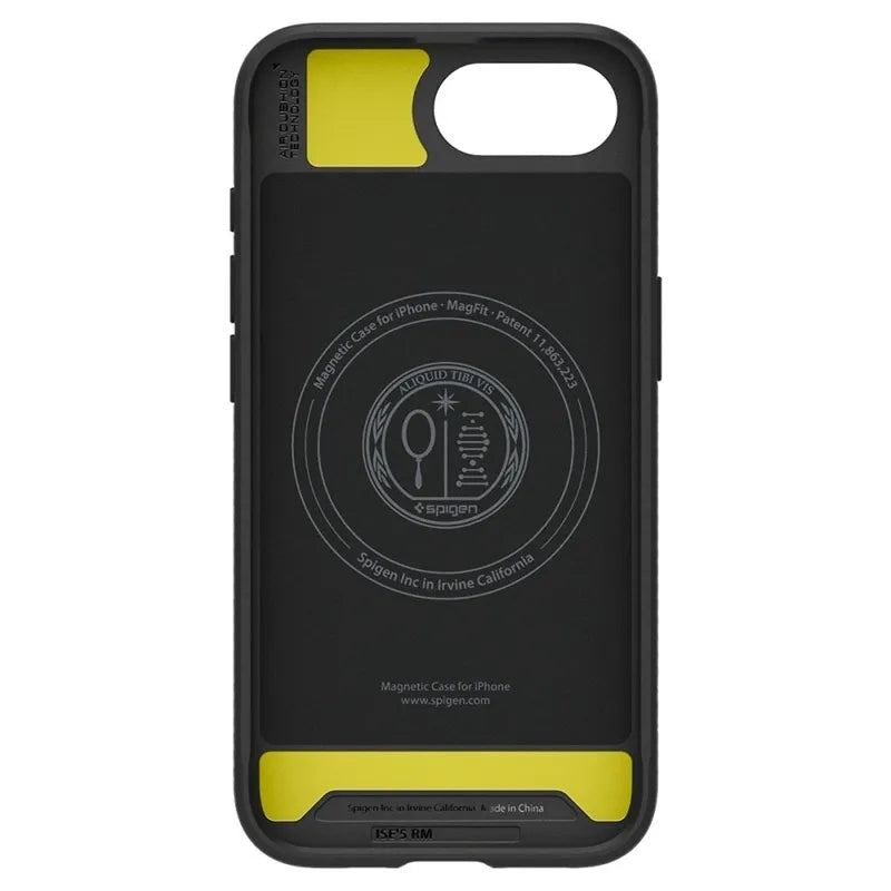 Spigen Rugged Armor Mag MagSafe – dėklas iPhone 17e / 16e (Matinis juodas)