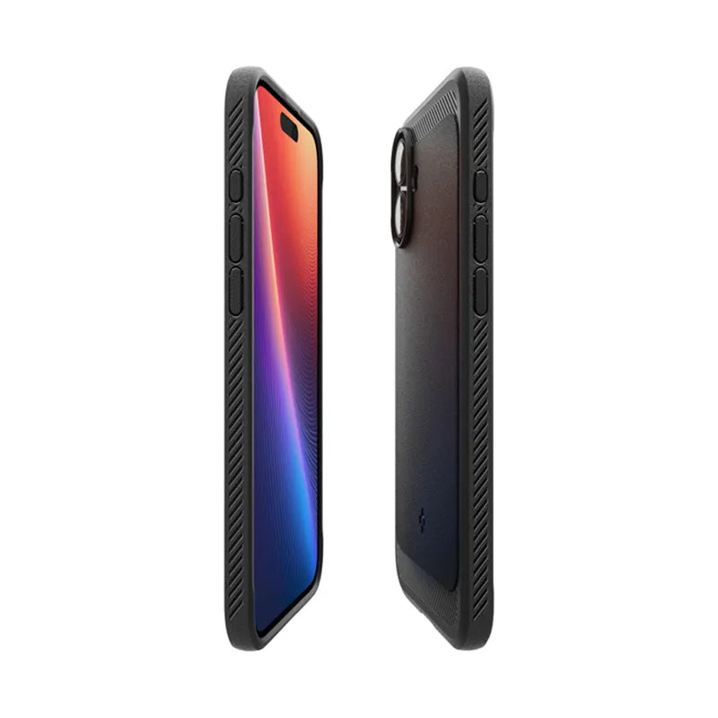 Spigen Rugged Armor Mag MagSafe – dėklas, skirtas „iPhone 16“ (matinė juoda)