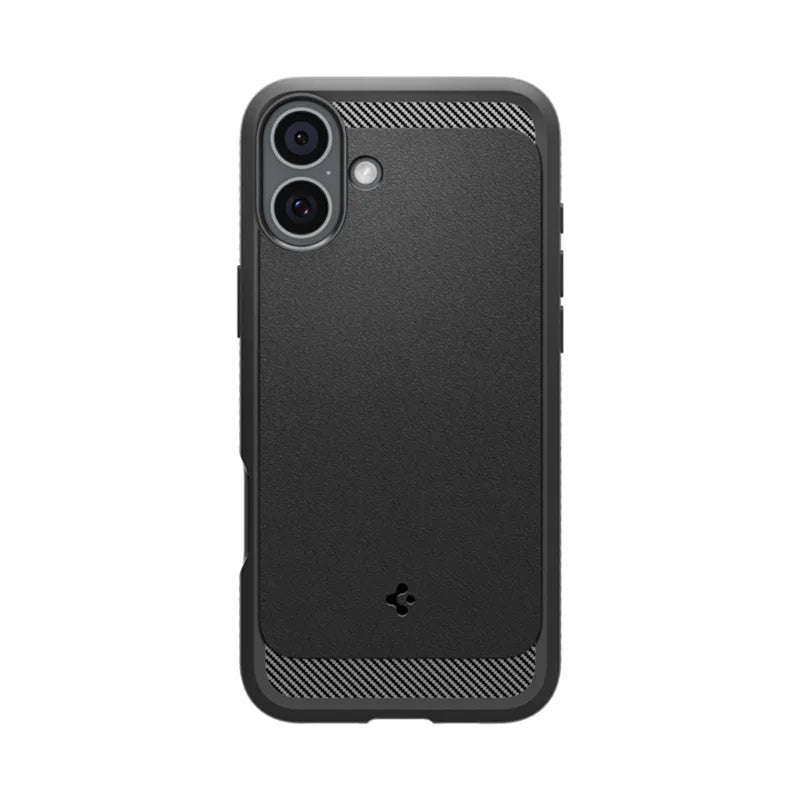 Spigen Rugged Armor Mag MagSafe – dėklas, skirtas „iPhone 16“ (matinė juoda)