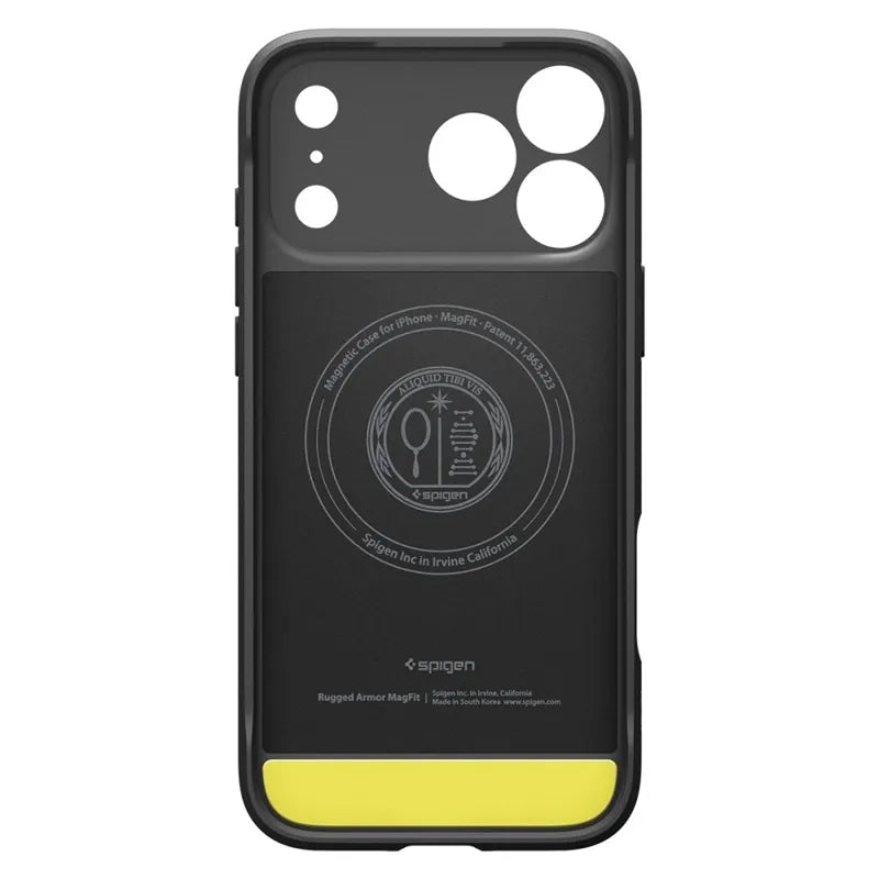 Spigen Rugged Armor Mag MagSafe – dėklas, skirtas iPhone 18 Pro Max / 17 Pro Max (matinė juoda)
