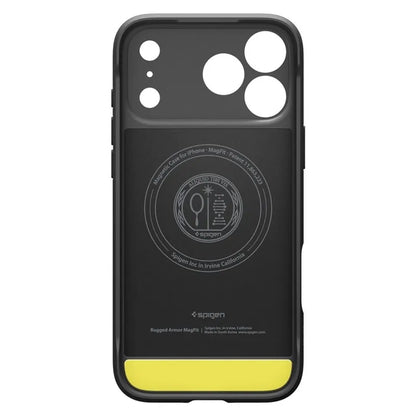 Spigen Rugged Armor Mag MagSafe – dėklas, skirtas iPhone 18 Pro Max / 17 Pro Max (matinė juoda)