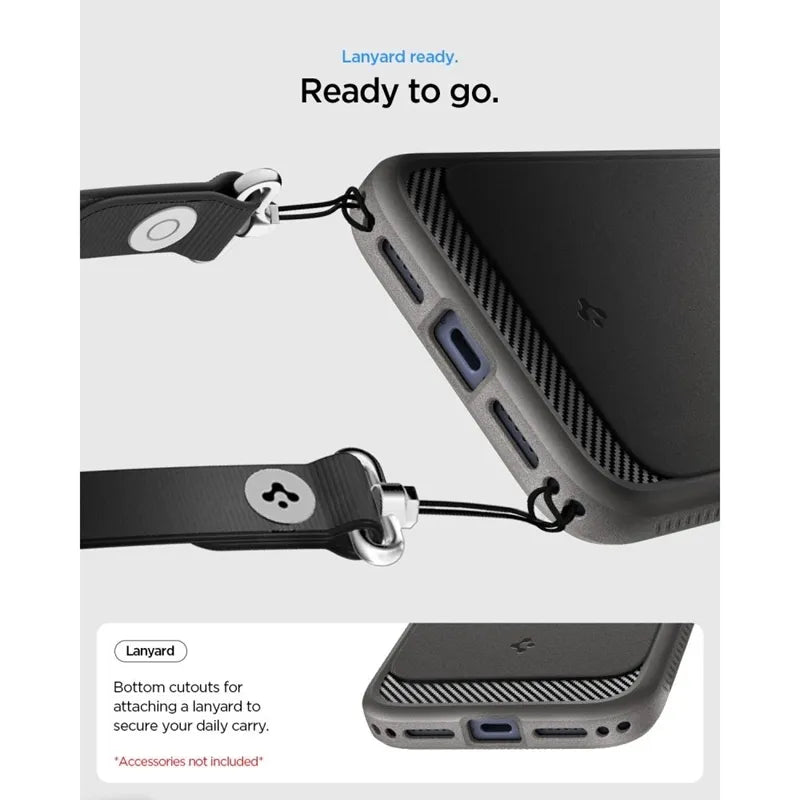 Spigen Rugged Armor Mag MagSafe – dėklas, skirtas iPhone 18 Pro Max / 17 Pro Max (pilkas)