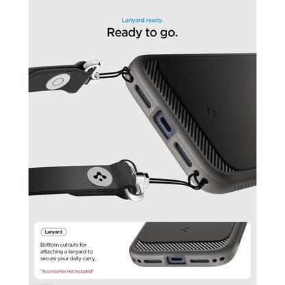 Spigen Rugged Armor Mag MagSafe – dėklas, skirtas iPhone 18 Pro Max / 17 Pro Max (pilkas)