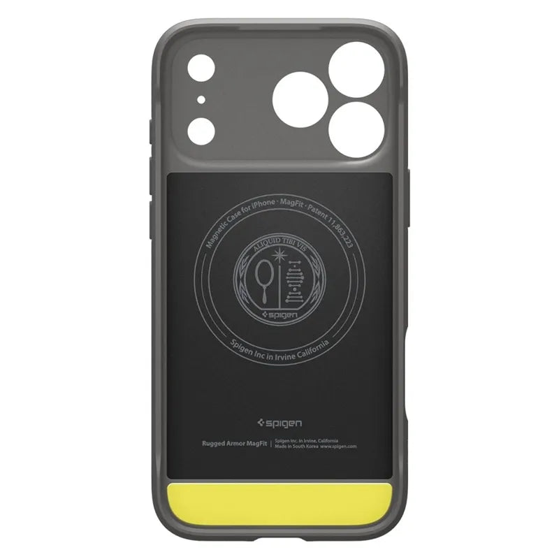 Spigen Rugged Armor Mag MagSafe – dėklas, skirtas iPhone 18 Pro Max / 17 Pro Max (pilkas)