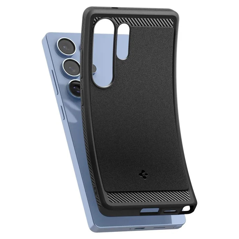 Spigen Rugged Armor Mag MagSafe – Dėklas, skirtas „Samsung Galaxy S25 Ultra“ (matinis juodas)