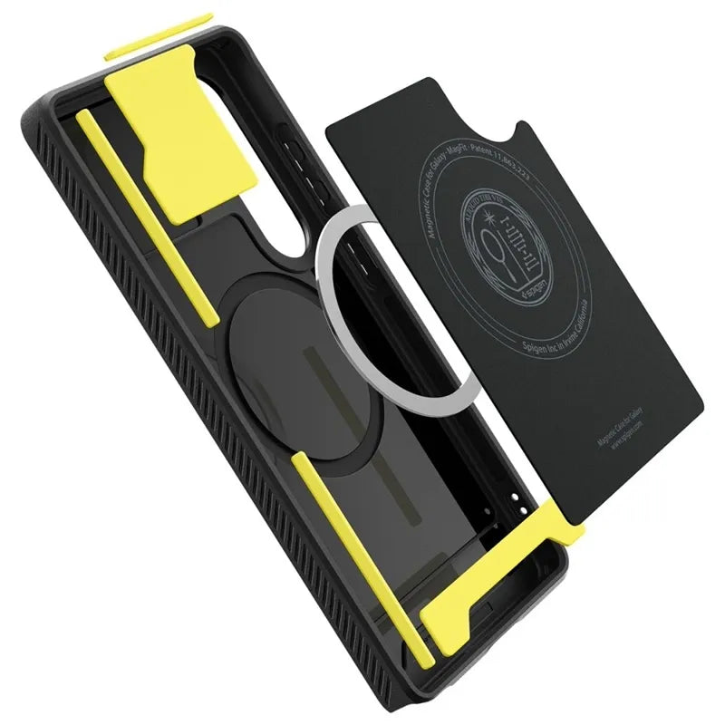 Spigen Rugged Armor Mag MagSafe – Dėklas, skirtas „Samsung Galaxy S25 Ultra“ (matinis juodas)