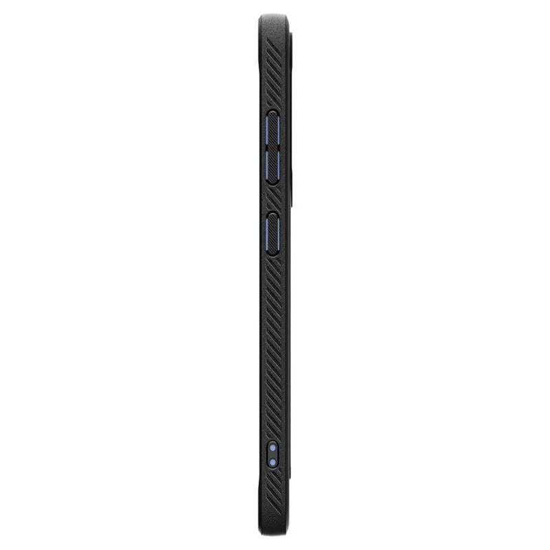 Spigen Rugged Armor Mag MagSafe – „Samsung Galaxy S25“ dėklas (matinė juoda)