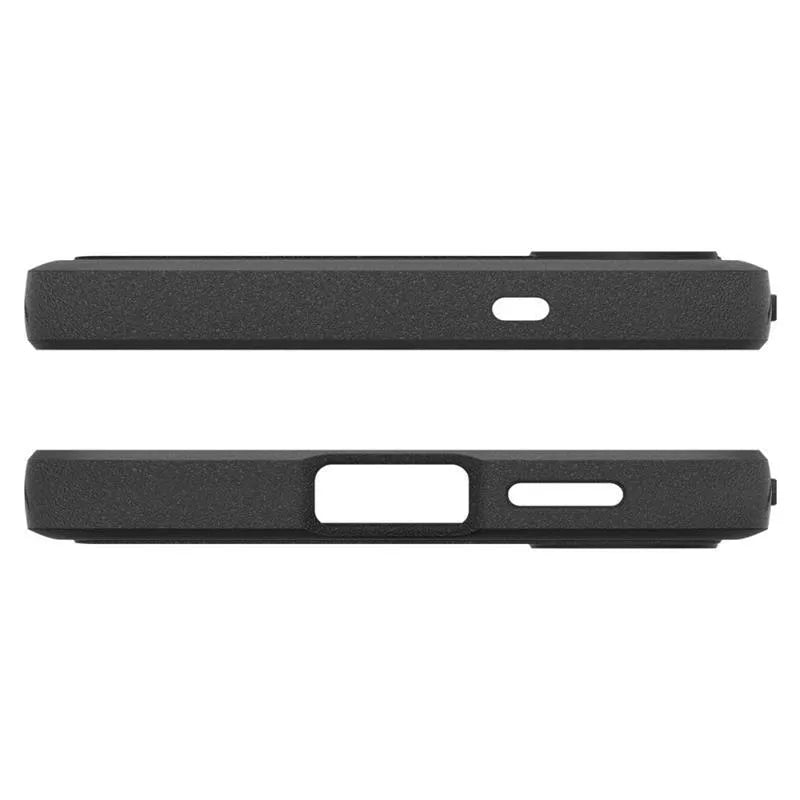 Spigen Rugged Armor Mag MagSafe – „Samsung Galaxy S25“ dėklas (matinė juoda)
