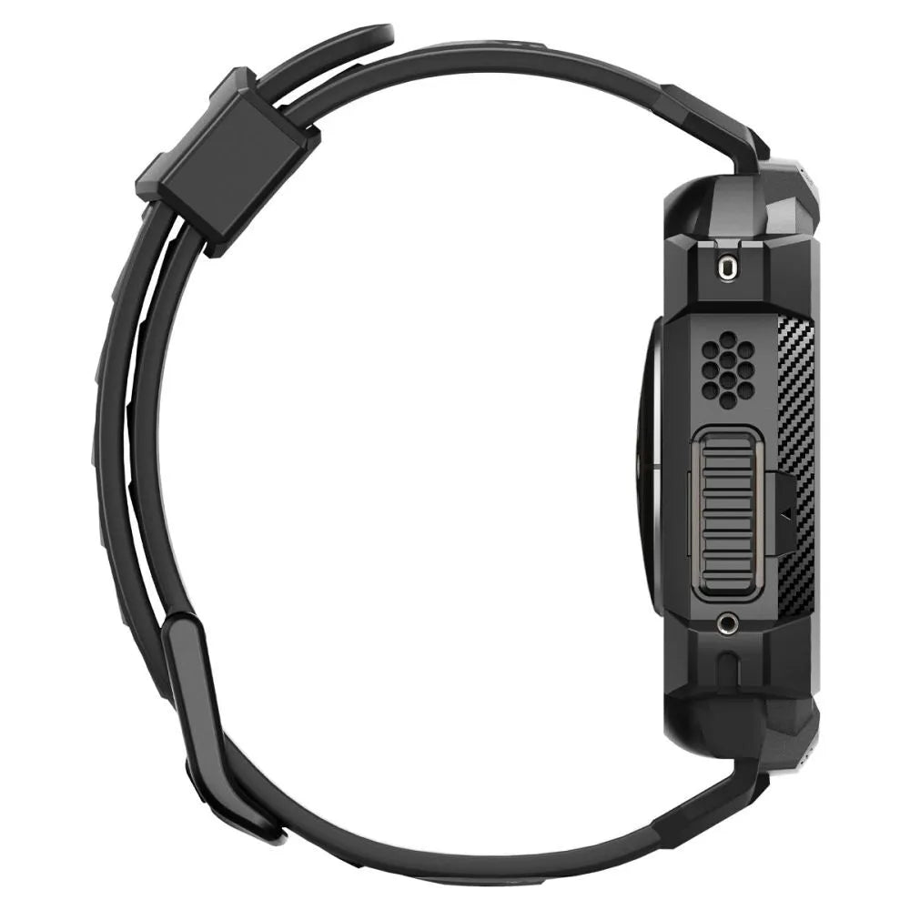 Spigen Rugged Armor Pro dėklas – apyrankė su dėklu, skirta Apple Watch Ultra 49 mm (juoda)