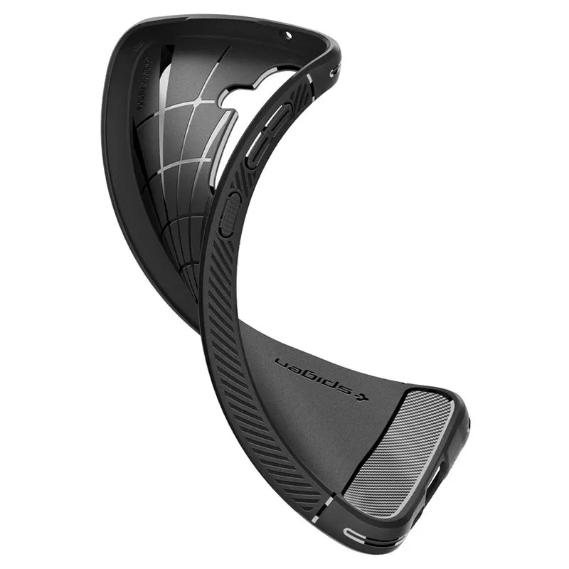 "Spigen Rugged Armor" - "Samsung Galaxy A55 5G" dėklas (matinės juodos spalvos)