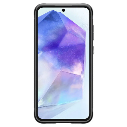 "Spigen Rugged Armor" - "Samsung Galaxy A55 5G" dėklas (matinės juodos spalvos)