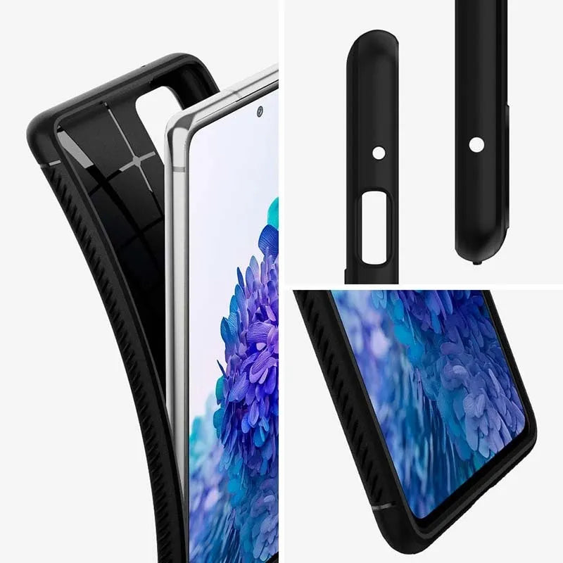 Spigen Rugged Armor – „Samsung Galaxy S20 FE“ dėklas (juodas)