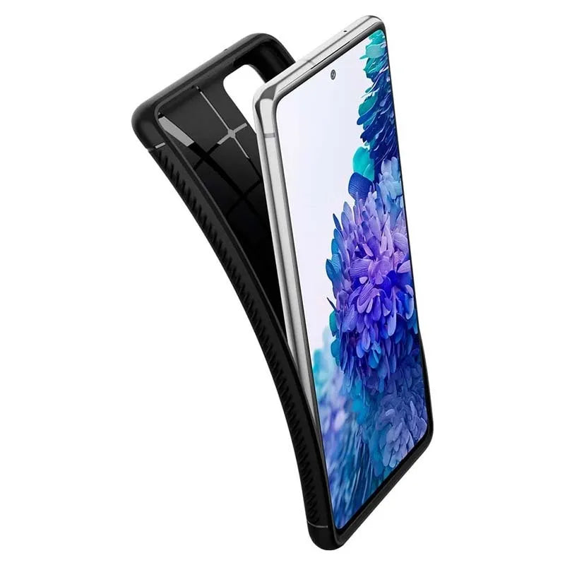 Spigen Rugged Armor – „Samsung Galaxy S20 FE“ dėklas (juodas)