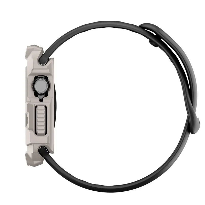 Spigen Rugged Armor V2 – dėklas Apple Watch 10/11 42 mm (dykumos smėlio)
