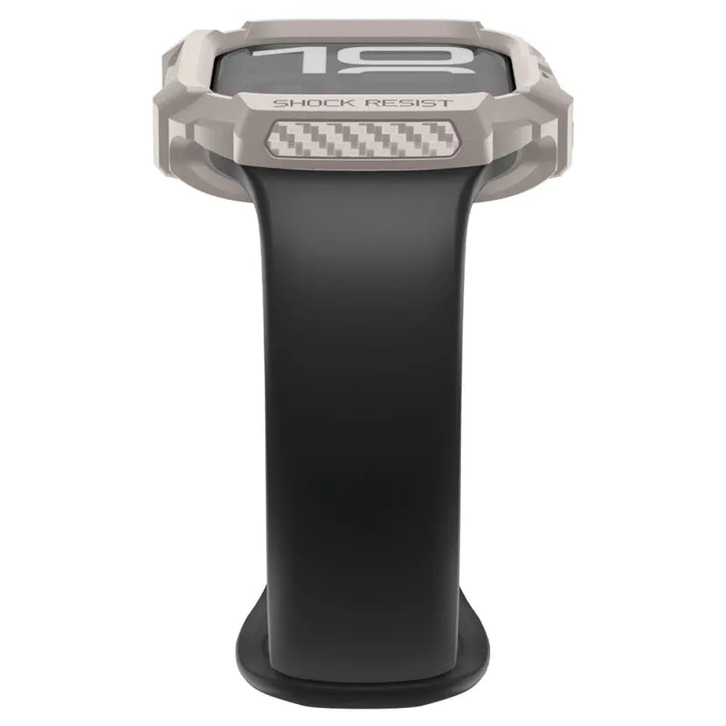 Spigen Rugged Armor V2 – dėklas Apple Watch 10/11 42 mm (dykumos smėlio)