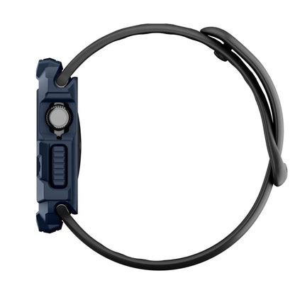 Spigen Rugged Armor V2 – dėklas Apple Watch 10/11 42 mm (Laivyno mėlynos spalvos)