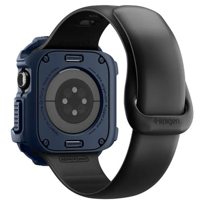 Spigen Rugged Armor V2 – dėklas Apple Watch 10/11 42 mm (Laivyno mėlynos spalvos)