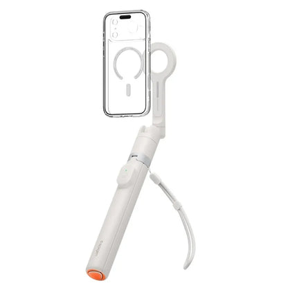 Spigen S582W MagSafe Bluetooth asmenukių lazda ir trikojis – išmaniojo telefono trikojis / asmenukių lazdos laikiklis (Dune Beige)