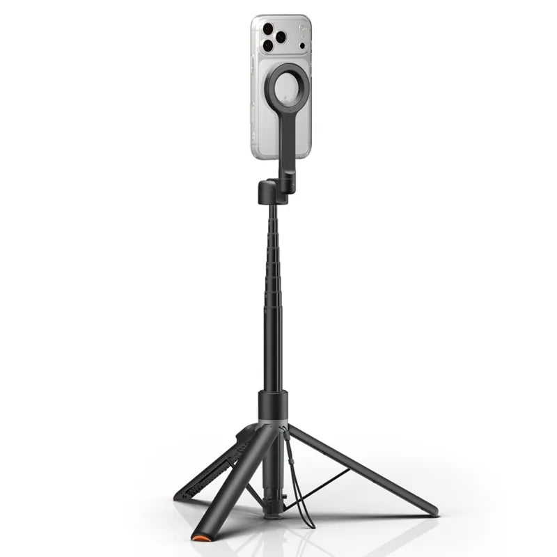 Spigen S582W „MagSafe“ „Bluetooth“ asmenukių lazda ir trikojis – išmaniojo telefono trikojis / asmenukių lazdos laikiklis (juodas)