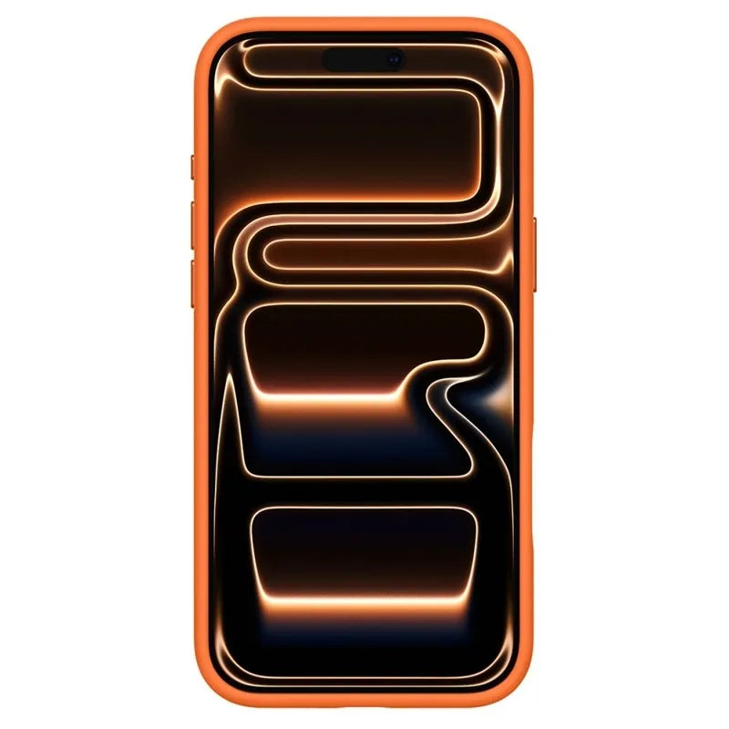 Spigen Silicone Fit Mag MagSafe - dėklas iPhone 17 Pro (kosminė oranžinė)