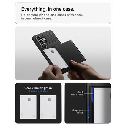 Spigen Slim Armor CS – dėklas Samsung Galaxy S26 Ultra (juodas)