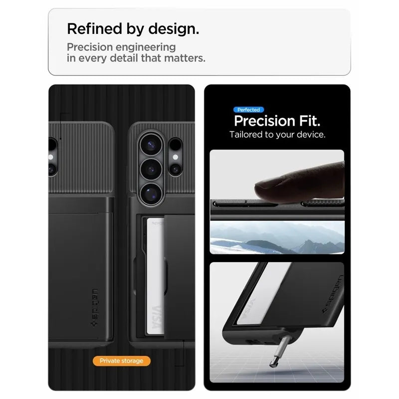 Spigen Slim Armor CS – dėklas Samsung Galaxy S26 Ultra (juodas)