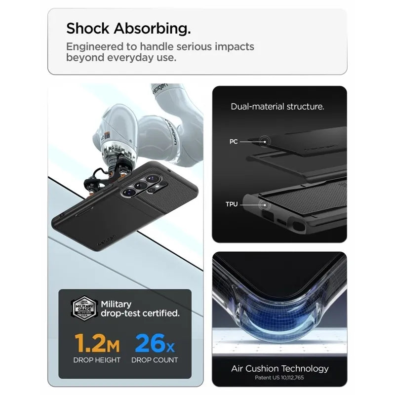 Spigen Slim Armor CS – dėklas Samsung Galaxy S26 Ultra (juodas)