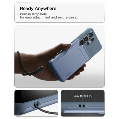 Spigen Slim Armor CS – dėklas Samsung Galaxy S26 Ultra telefonui (šviesiai mėlynas)