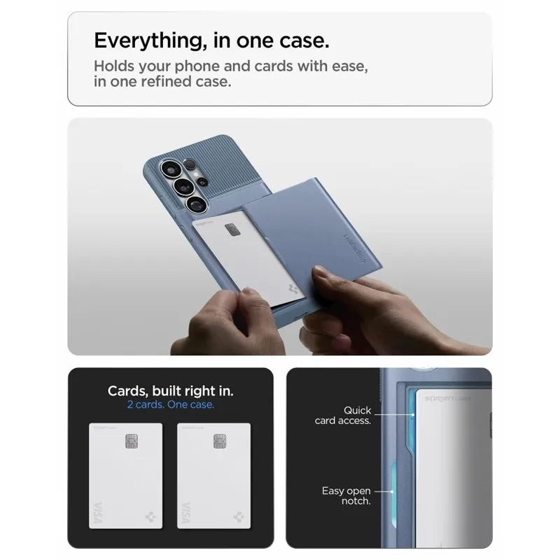 Spigen Slim Armor CS – dėklas Samsung Galaxy S26 Ultra telefonui (šviesiai mėlynas)
